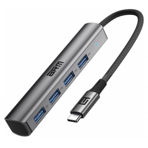 Хаб USB Armorstandart Type-C to 4USB Gray (ARM69364)