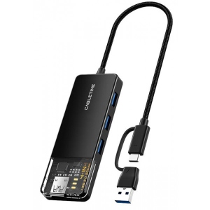 Хаб USB Cabletime USB Type C - 4 Port USB 3.0 0.15 см (CB03B) офіційний сайт