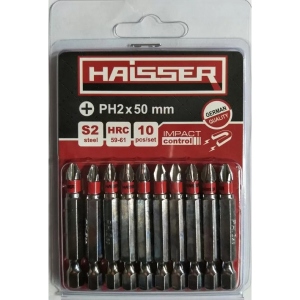 Біта для викрутки Haisser PH2х50 мм 10 шт. (2712704)