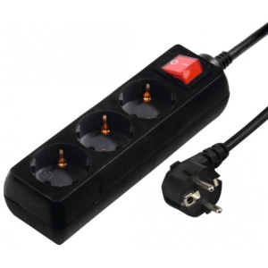 Мережевий фільтр Hama 3xSchuko 5 м Black (00108843)