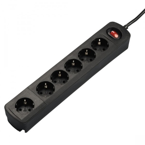 Мережевий фільтр Hama TIDY-Line 6xSchuko 3Gx1.5mm 1.5m Black (00137366)