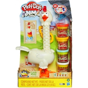 Набори для ліплення Play Doh Hasbro Play-Doh Курочка - Чудо в пір'ї (E6647)
