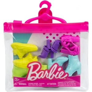 Одяг та аксесуари для ляльки Barbie Набір стильного взуття  (HBV30)