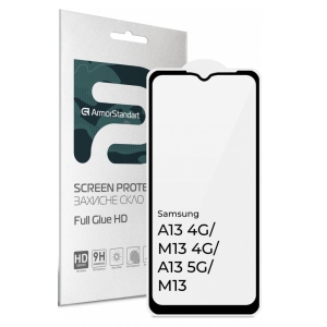 Захисне скло для смартфону Armorstandart Full Glue HD for Samsung A13 4G/ M13 4G/ A13 5G/ M13 Black (ARM66048)