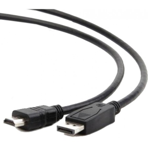 Кабель HDMI Cablexpert DisplayPort - HDMI M/M 3m Black (CC-DP-HDMI-3M)