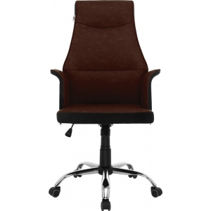 Крісло офісне GT Racer B-4030 Black/Dark Brown