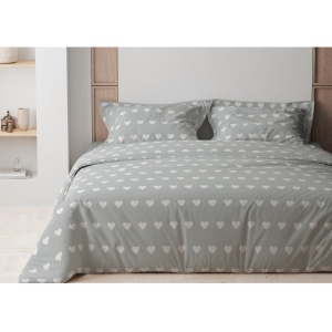 Комплект постільної білизни ТЕП Hearts On Grey (2-00881_24653)