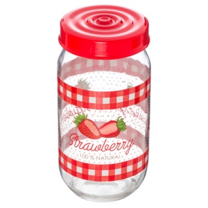 Ємність для сипучих Herevin Strawberry 1 л (171541-058)