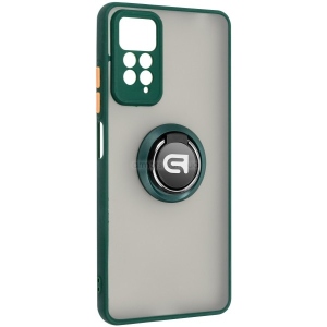 Чохол для смартфону Armorstandart Frosted Matte Ring for Xiaomi Redmi Note 12 Pro 4G Dark Green (ARM68383)