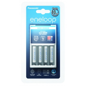 З/пристрій для акумуляторів AA/AAA Panasonic Basic Charger+ Eneloop 4AAA 750 mAh NI-MH (K-KJ51MCC04E)