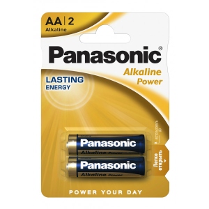Уцінка - Батарейка тип AA Panasonic ALKALINE POWER AA BLI 2 (LR6REB/2BP) дешево