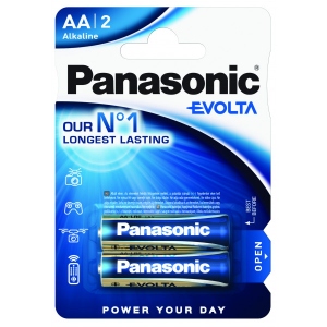 Батарейка Panasonic EVOLTA AA BLI 2 ALKALINE