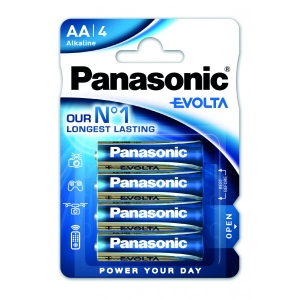 Батарейка тип AA Panasonic EVOLTA AA BLI 4 ALKALINE