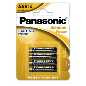 Батарейка тип AAA Panasonic ALKALINE POWER AAA BLI 4 (LR03REB/4BPR)