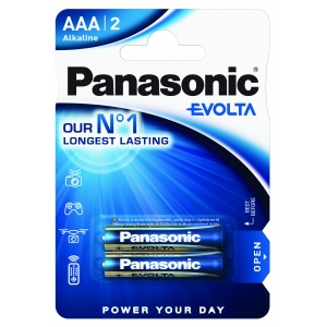 Батарейка тип AAA Panasonic EVOLTA AAA BLI 2 ALKALINE