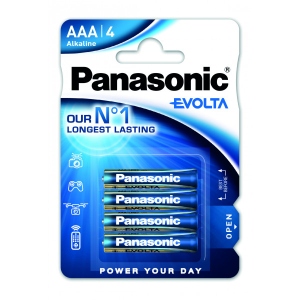 Батарейка тип AAA Panasonic EVOLTA AAA BLI 4 ALKALINE