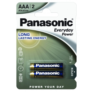 Батарейка тип AAA Panasonic EVERYDAY POWER AAA BLI 2 ALKALINE
