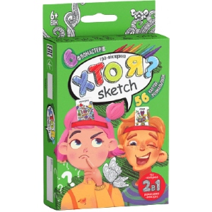 Настільна гра розважальна (5-7 років) Danko-Toys "ХТО Я?" скетч, укр. (HIM-06-01U)