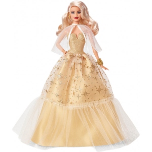 Лялька Barbie "Святкова" в розкішній золотистій сукні (HJX04)