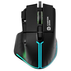 Миша дротова ігрова Canyon Fortnax GM-636 Black (CND-SGM636B)