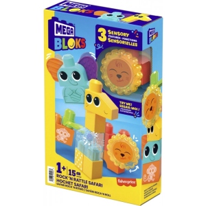 Пластиковий конструктор для малюків Mega Bloks "Друзі з Африки" зі звуковими ефектами (HKN42)