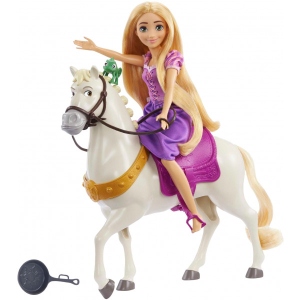 Колекційна лялька набір DISNEY PRINCESS З лялькою Рапунцель "Принцеса з вірним другом Максимусом" (HLW23)
