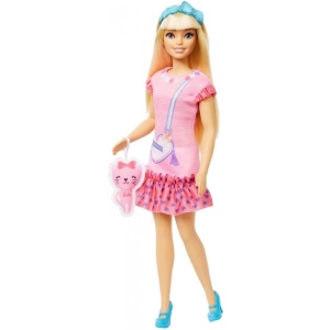 Лялька Barbie "Моя перша Barbie" білявка з кошеням (HLL19)