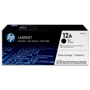 Картриджі для лазерних принтерів HP LJ 1010/1012/1015/1020/1022 DUAL PACK (Q2612AF)