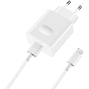 Мережевий зарядний пристрій Huawei AP81 SuperCharge + Type-C White