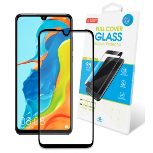 Захисне скло для смартфону Global Huawei P30 Lite Full Glue Black (1283126492891)
