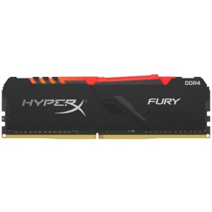 Память DDR Kingston DDR4 8Gb 3200MHz HyperX Fury Black RGB (HX432C16FB3A/8)