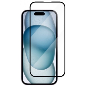 Захисне скло для смартфону Lunatik Premium Tempered Glass 3D Full Cover Black for iPhone 15 (1195284)