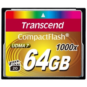 Карта пам'яті Compact Flash Transcend CF 64GB(1000X) (TS64GCF1000)