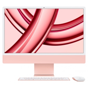 Комп'ютер-моноблок Apple iMac 24'' A2873 M3 Retina 4.5K 10-Core GPU 256GB Pink (MQRT3)