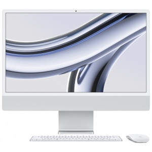 Комп'ютер-моноблок Apple iMac 24'' A2873 M3 Retina 4.5K 10-Core GPU 256GB Silver (MQRJ3)