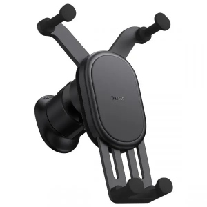 Тримач для мобільного пристрою Baseus Stable Gravitational Car Mount Air (Air Outlet Version) Black (SUWX020001)