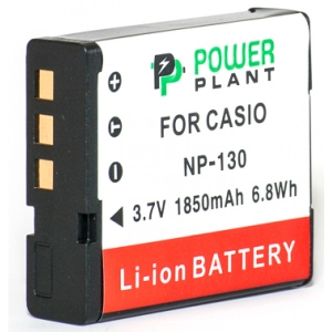 Акумулятор для фотокамери PowerPlant Casio NP-130 1850mAh (DV00DV1313)