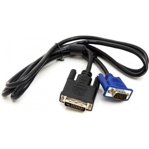 Уцінка - Перехідник PowerPlant DVI-I (24+5) (M) - VGA (M) 1m (CA911981) #