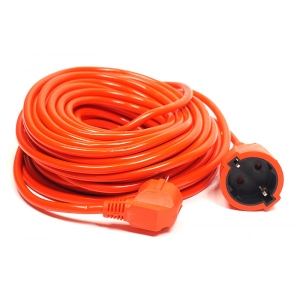 Уцінка - Подовжувач 220В PowerPlant 20 m Orange (PPCA10M20S1L) #