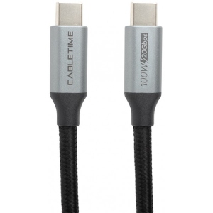 Перехідник PowerPlant USB3.1 USB-C - USB-C 1m (CA913312) продаж