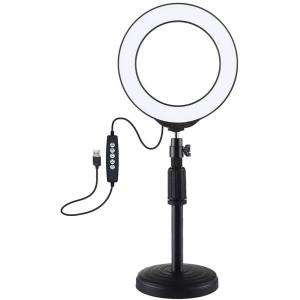 Набір для блогера Puluz USB RGBW LED Lamp 6.2" PKT3047B + настільне кріплення