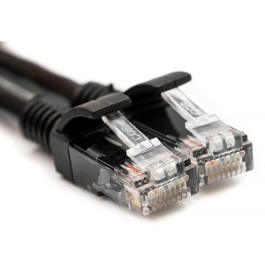 Кабель патч-корд PowerPlant Cat5E UTP 25 м Black (CA912629)