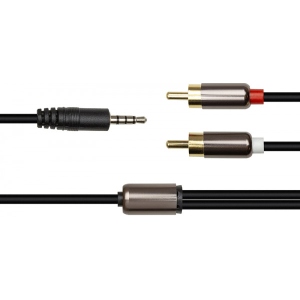 Кабель 3.5 мм - RCA PowerPlant 3.5mm Stereo Plug - 2xRCA 1.5m (CA912834)