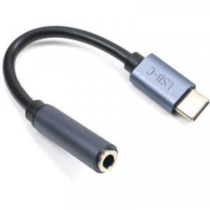 Перехідник аудіо Cabletime USB Type-C (M) - AUX 3.5мм (F)(CA913725)