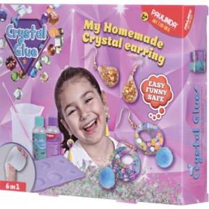 Набір для дослідження Paulinda Crystal glue DIY "Сережки 6 в 1" (PL-199610)
