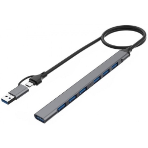 Хаб USB XOKO USB/Type-c 3.0 (XK-AC-700m-SL)