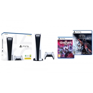 Уцінка - Ігрова приставка PlayStation 5 + PS5 Marvel's Guardians of the Galaxy + PS5 Star Wars Jedi: Fallen Order #