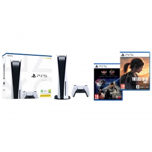 Ігрова приставка PlayStation 5 + PS5 Nioh Collection + PS5 The Last of Us Part I