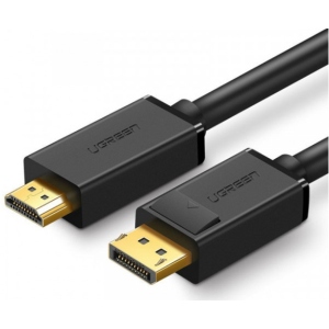 Кабель HDMI UGREEN DP 1.4 DP Male to HDMI 2m DP101 Black (10202)
