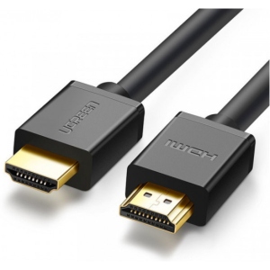 Кабель HDMI UGREEN HDMI M - M, 1.0 м, V2.0 Cafule 4K, HD104 Black (10106)